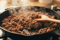 mince being cooked